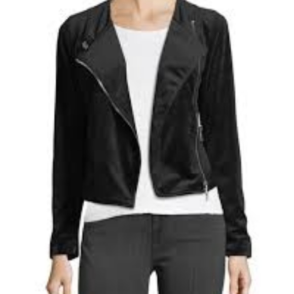 Free Generation Moto-Style Velvet Jacket - Picture 1 of 8